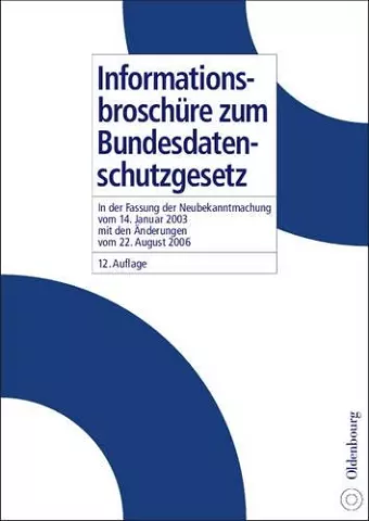 Informationsbroschüre zum Bundesdatenschutzgesetz cover