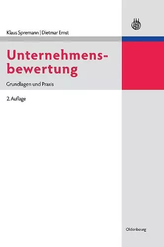 Unternehmensbewertung cover