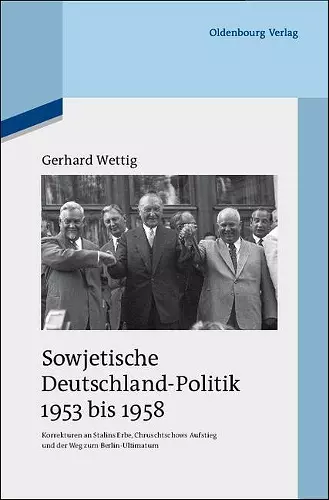Sowjetische Deutschland-Politik 1953 Bis 1958 cover