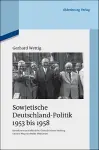 Sowjetische Deutschland-Politik 1953 Bis 1958 cover