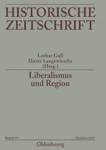 Liberalismus Und Region cover