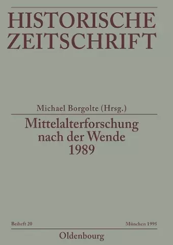 Mittelalterforschung Nach Der Wende cover