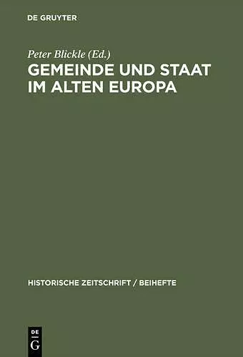 Gemeinde und Staat im Alten Europa cover