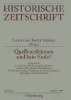 Quelleneditionen Und Kein Ende? cover
