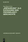 "Erfahrung" als Kategorie der Frühneuzeitgeschichte cover