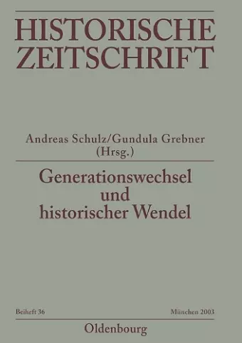 Generationswechsel Und Historischer Wandel cover