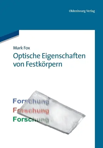 Optische Eigenschaften von Festkörpern cover