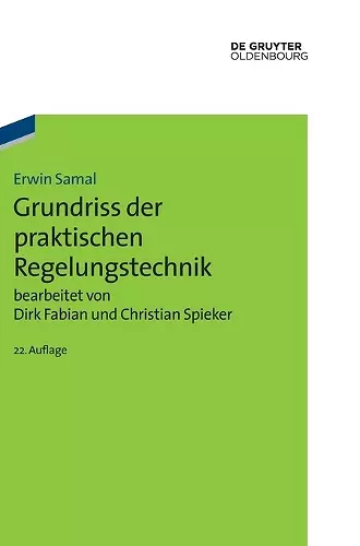 Grundriss der praktischen Regelungstechnik cover