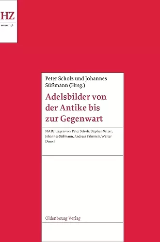 Adelsbilder Von Der Antike Bis Zur Gegenwart cover