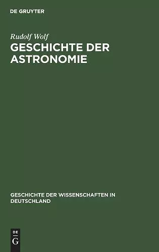 Geschichte Der Astronomie cover