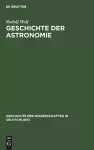 Geschichte Der Astronomie cover