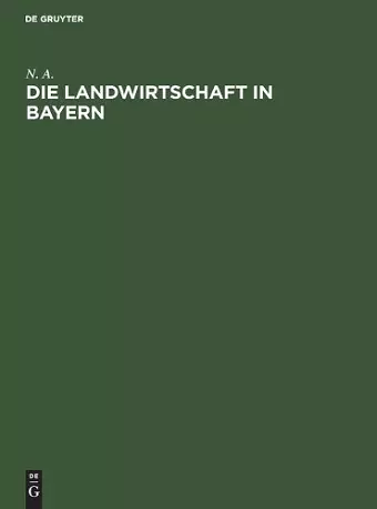 Die Landwirtschaft in Bayern cover