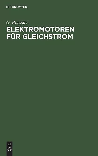 Elektromotoren Für Gleichstrom cover