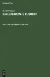 Die Calderon-Literatur cover