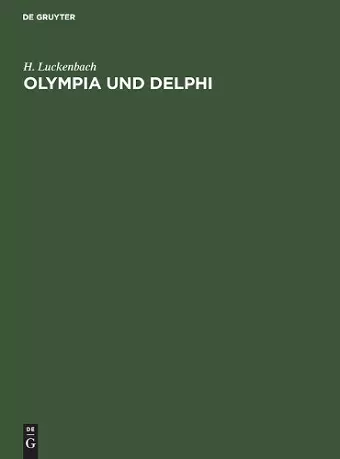 Olympia Und Delphi cover