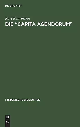 Die "Capita Agendorum" cover