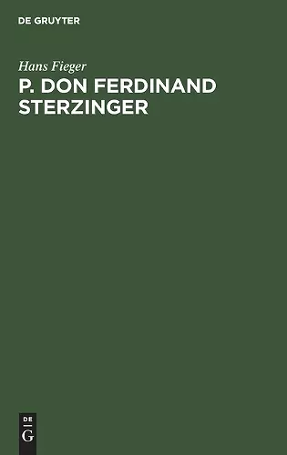 P. Don Ferdinand Sterzinger cover