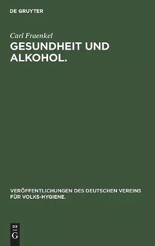 Gesundheit Und Alkohol. cover