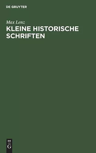 Kleine Historische Schriften cover