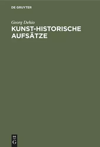 Kunst-historische Aufsätze cover