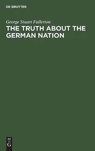 The truth about the german nation cover