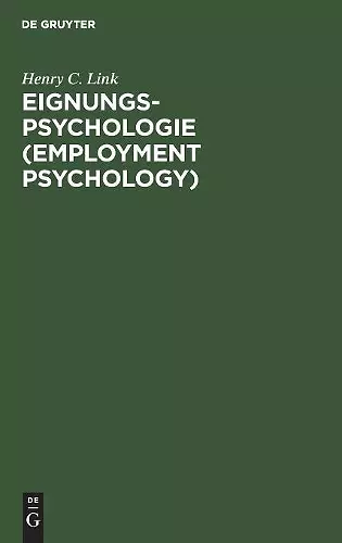 Eignungs-Psychologie (Employment Psychology) cover