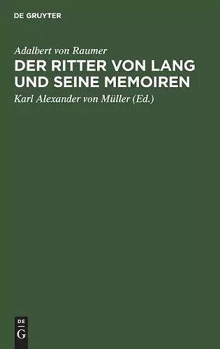 Der Ritter Von Lang Und Seine Memoiren cover