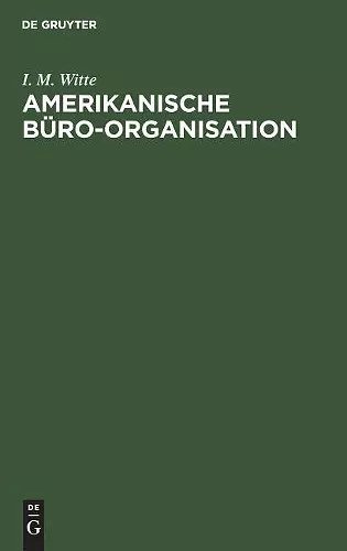 Amerikanische Büro-Organisation cover