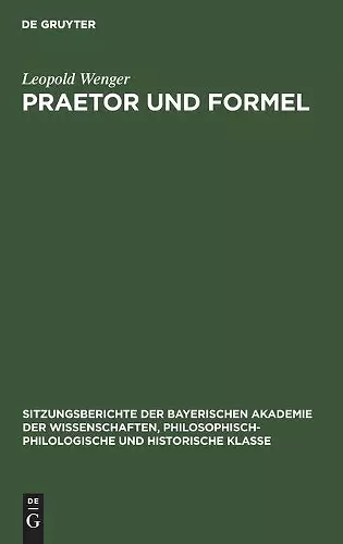 Praetor Und Formel cover