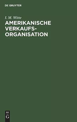 Amerikanische Verkaufsorganisation cover