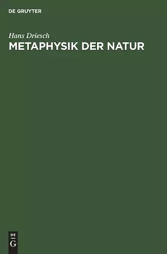 Metaphysik Der Natur cover