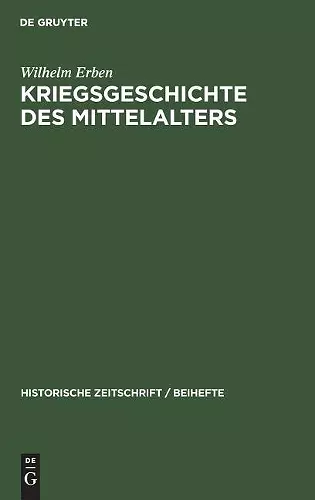 Kriegsgeschichte Des Mittelalters cover