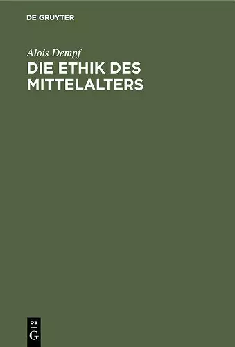 Die Ethik Des Mittelalters cover