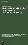 Eine Gerichtsreform Des Kaisers Claudius (Bgu 611) cover