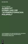 Albrecht Dürer Und Die "Hypnerotomachia Poliphili" cover