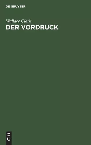 Der Vordruck cover