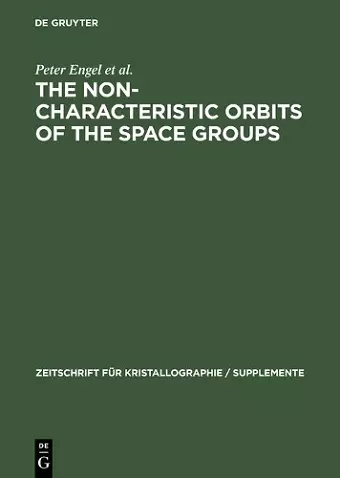 The Non-characteristic Orbits of the Space Groups cover