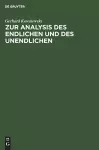 Zur Analysis des Endlichen und des Unendlichen cover