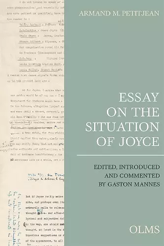 Essay on the Situation of Joyce cover