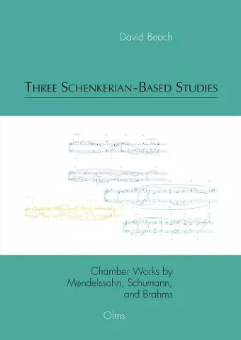 Three Schenkerian-Based Studies cover