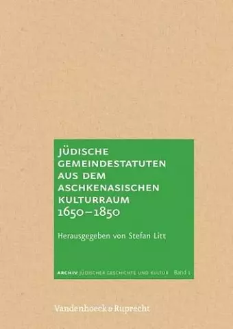 Archiv jÃ"discher Geschichte und Kultur / Archive of Jewish History and Culture. cover