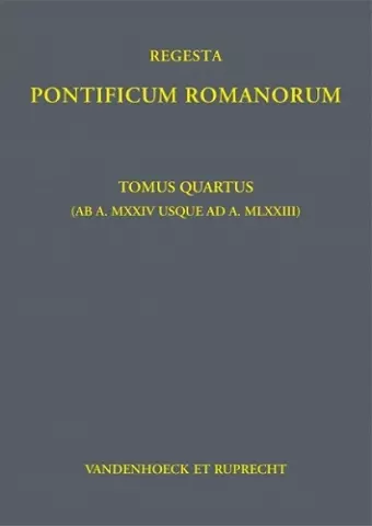 Regesta Pontificum Romanorum cover