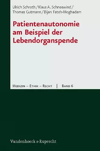 Patientenautonomie am Beispiel der Lebendorganspende cover