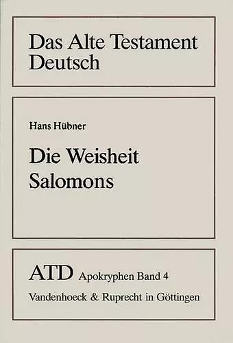 Die Weisheit Salomons cover