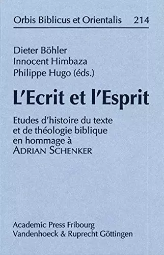 L'Ecrit et l'Esprit cover