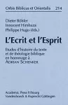 L'Ecrit et l'Esprit cover