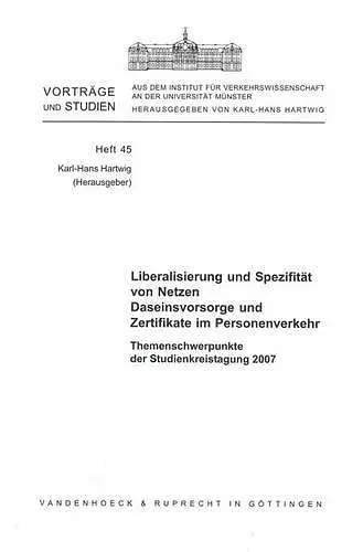 VortrÃ¤ge und Studien aus dem Institut fÃ"r Verkehrswissenschaft an der UniversitÃ¤t MÃ"nster. cover