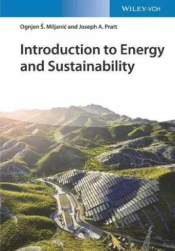 Introduction to Energy and Sustainability cover