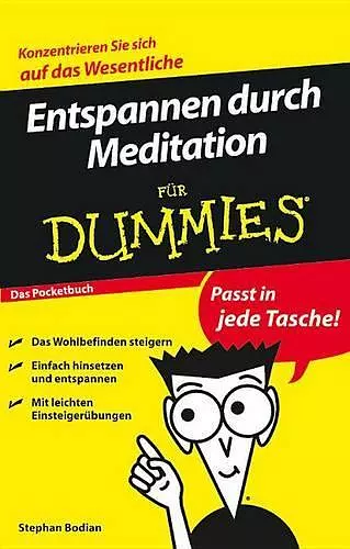 Entspannen durch Meditation für Dummies Das Pocketbuch cover