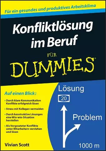 Konfliktlösung im Beruf für Dummies cover